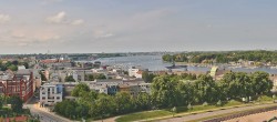 Archiv Foto Webcam Rostock Panorama vom Radisson Blue Hotel 13:00