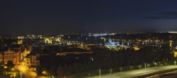 Archiv Foto Webcam Rostock Panorama vom Radisson Blue Hotel 01:00