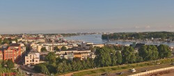 Archiv Foto Webcam Rostock Panorama vom Radisson Blue Hotel 06:00