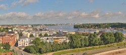 Archiv Foto Webcam Rostock Panorama vom Radisson Blue Hotel 07:00
