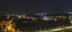Archiv Foto Webcam Rostock Panorama vom Radisson Blue Hotel 01:00