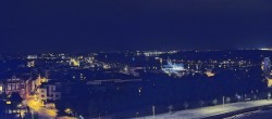 Archiv Foto Webcam Rostock Panorama vom Radisson Blue Hotel 23:00