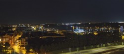 Archiv Foto Webcam Rostock Panorama vom Radisson Blue Hotel 01:00