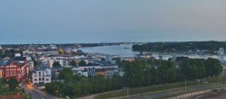 Archiv Foto Webcam Rostock Panorama vom Radisson Blue Hotel 03:00