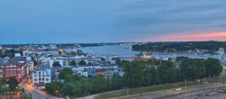 Archiv Foto Webcam Rostock Panorama vom Radisson Blue Hotel 03:00
