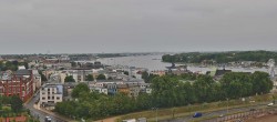 Archiv Foto Webcam Rostock Panorama vom Radisson Blue Hotel 05:00