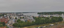 Archiv Foto Webcam Rostock Panorama vom Radisson Blue Hotel 06:00