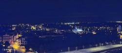 Archiv Foto Webcam Rostock Panorama vom Radisson Blue Hotel 23:00
