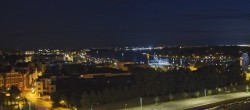 Archiv Foto Webcam Rostock Panorama vom Radisson Blue Hotel 01:00