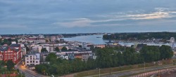 Archiv Foto Webcam Rostock Panorama vom Radisson Blue Hotel 03:00