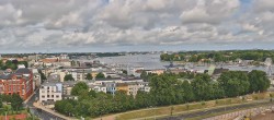 Archiv Foto Webcam Rostock Panorama vom Radisson Blue Hotel 09:00