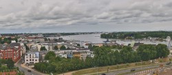 Archiv Foto Webcam Rostock Panorama vom Radisson Blue Hotel 11:00