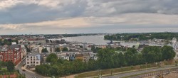 Archiv Foto Webcam Rostock Panorama vom Radisson Blue Hotel 15:00