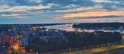 Archiv Foto Webcam Rostock Panorama vom Radisson Blue Hotel 21:00
