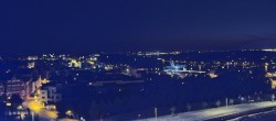 Archiv Foto Webcam Rostock Panorama vom Radisson Blue Hotel 23:00