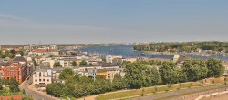 Archiv Foto Webcam Rostock Panorama vom Radisson Blue Hotel 09:00