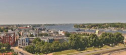 Archiv Foto Webcam Rostock Panorama vom Radisson Blue Hotel 13:00