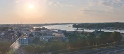 Archiv Foto Webcam Rostock Panorama vom Radisson Blue Hotel 19:00