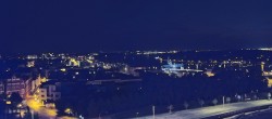 Archiv Foto Webcam Rostock Panorama vom Radisson Blue Hotel 23:00