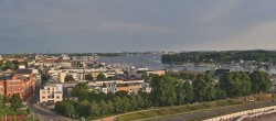 Archiv Foto Webcam Rostock Panorama vom Radisson Blue Hotel 05:00