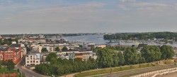Archiv Foto Webcam Rostock Panorama vom Radisson Blue Hotel 07:00