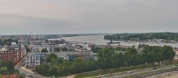 Archiv Foto Webcam Rostock Panorama vom Radisson Blue Hotel 15:00