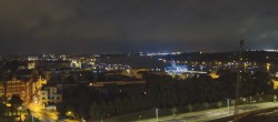 Archiv Foto Webcam Rostock Panorama vom Radisson Blue Hotel 01:00