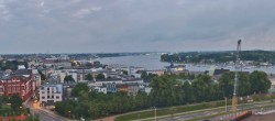 Archiv Foto Webcam Rostock Panorama vom Radisson Blue Hotel 03:00