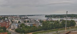 Archiv Foto Webcam Rostock Panorama vom Radisson Blue Hotel 05:00