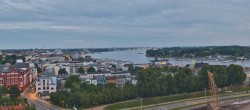 Archiv Foto Webcam Rostock Panorama vom Radisson Blue Hotel 03:00