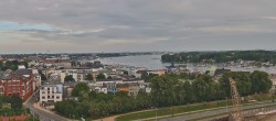 Archiv Foto Webcam Rostock Panorama vom Radisson Blue Hotel 06:00
