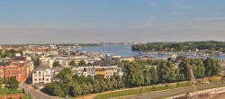 Archiv Foto Webcam Rostock Panorama vom Radisson Blue Hotel 07:00