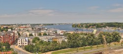 Archiv Foto Webcam Rostock Panorama vom Radisson Blue Hotel 11:00