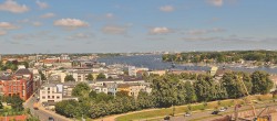 Archiv Foto Webcam Rostock Panorama vom Radisson Blue Hotel 09:00
