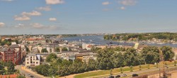 Archiv Foto Webcam Rostock Panorama vom Radisson Blue Hotel 11:00