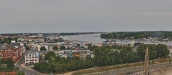 Archiv Foto Webcam Rostock Panorama vom Radisson Blue Hotel 07:00
