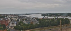 Archiv Foto Webcam Rostock Panorama vom Radisson Blue Hotel 09:00