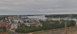 Archiv Foto Webcam Rostock Panorama vom Radisson Blue Hotel 13:00