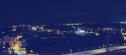 Archiv Foto Webcam Rostock Panorama vom Radisson Blue Hotel 23:00