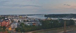 Archiv Foto Webcam Rostock Panorama vom Radisson Blue Hotel 03:00