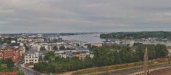 Archiv Foto Webcam Rostock Panorama vom Radisson Blue Hotel 06:00