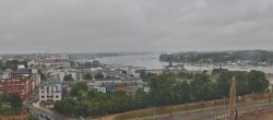 Archiv Foto Webcam Rostock Panorama vom Radisson Blue Hotel 09:00