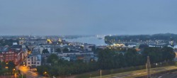 Archiv Foto Webcam Rostock Panorama vom Radisson Blue Hotel 03:00