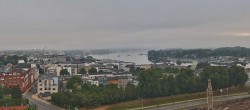 Archiv Foto Webcam Rostock Panorama vom Radisson Blue Hotel 05:00