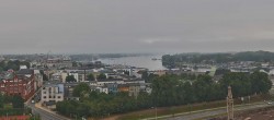 Archiv Foto Webcam Rostock Panorama vom Radisson Blue Hotel 06:00