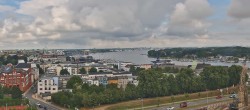 Archiv Foto Webcam Rostock Panorama vom Radisson Blue Hotel 09:00