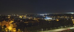 Archiv Foto Webcam Rostock Panorama vom Radisson Blue Hotel 23:00