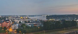 Archiv Foto Webcam Rostock Panorama vom Radisson Blue Hotel 03:00