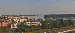 Archiv Foto Webcam Rostock Panorama vom Radisson Blue Hotel 05:00