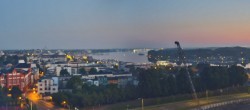 Archiv Foto Webcam Rostock Panorama vom Radisson Blue Hotel 03:00